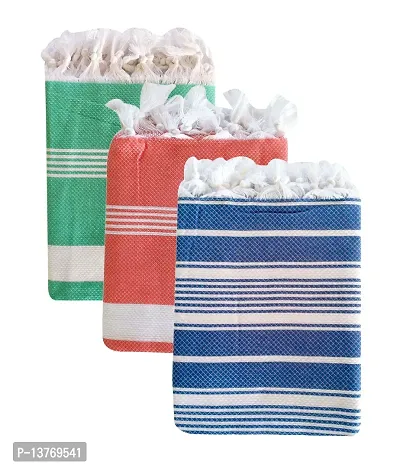 Jaquar Multi Color Cotton Bath Towels / Big Towel Combo Pack of 3 , ( 30 X 60 Inches )