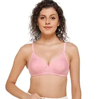 SONA Women's M1001 Cotton Seamless T-Shirt Non-Padded Non-Wired Comfortable Bra (Assorted_40B) Pack of 2-thumb4