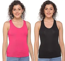 Sona Women's Cotton Sports Racer Back Tank Top Camisole-thumb1