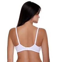 White Full Coverage Non Padded Cotton T-Shirt Bra For Women-thumb1