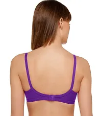 Light Purple Full Coverage Non Padded Cotton T-Shirt Bra For Women-thumb1