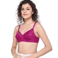 SONA SL007 Women's Lace Non-Padded Non-Wired Full Coverage Bra (Moov_44C) Pack of 1-thumb4