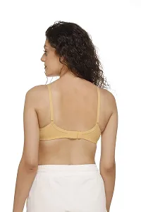 SONA Women's M1001 Cotton Seamless T-Shirt Non-Padded Non-Wired Comfortable Bra (Assorted_32B) Pack of 2-thumb3