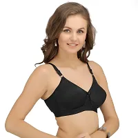 SONA Women's Cotton Non Padded Non-Wired Regular Bra (SL-SUPER-FIT-BLACK-92D_Black_36)-thumb2