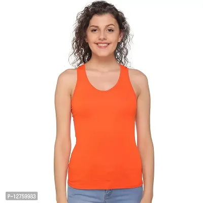 Sona Women's Cotton Sports Racer Back Tank Top Camisole-thumb3