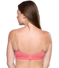 Sona Women's Cotton Non-Padded Wire Free Full Coverage Bra Orange-thumb1