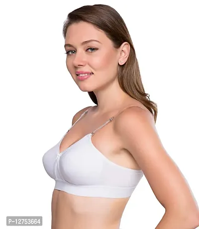 SONA Women's Cotton Non Padded Non-Wired Regular Bra (SL-SUPER-FIT-WHITE-86D_White_34)-thumb3