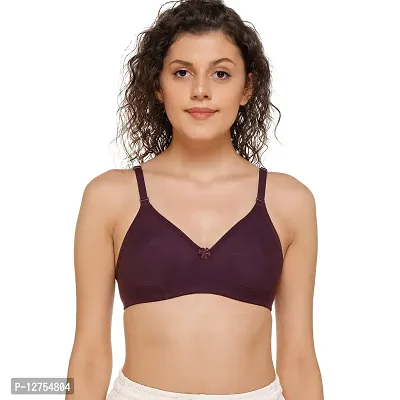 SONA Women's M1001 Cotton Seamless T-Shirt Non-Padded Non-Wired Comfortable Bra (Assorted_30B) Pack of 2-thumb3