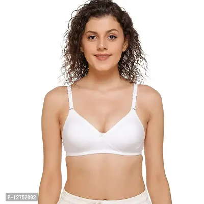 SONA Women's M1001 Cotton Seamless T-Shirt Non-Padded Non-Wired Comfortable Bra (Assorted_32B) Pack of 2-thumb3