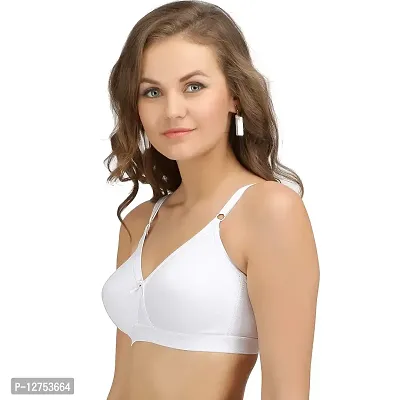 SONA Women's Cotton Non Padded Non-Wired Regular Bra (SL-SUPER-FIT-WHITE-86D_White_34)-thumb4