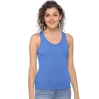 Sona Women's Cotton Sports Racer Back Tank Top Camisole-thumb4