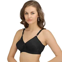 SONA Women's Cotton Non Padded Non-Wired Regular Bra (SL-SUPER-FIT-BLACK-92D_Black_36)-thumb3