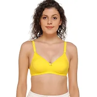 SONA Women's M1001 Cotton Seamless T-Shirt Non-Padded Non-Wired Comfortable Bra (Assorted_40B) Pack of 2-thumb2