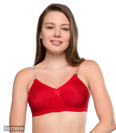 SONA Women's Cotton Seamless T-Shirt Minimizer Full Coverage Bra (Maroon_44C) Pack of 1-thumb0