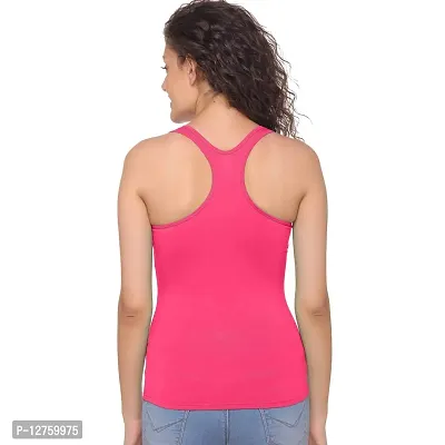 Sona Women's Cotton Sports Racer Back Tank Top Camisole-thumb4