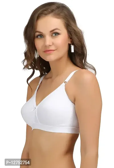 SONA Women's Cotton Non Padded Non-Wired Regular Bra (SL-SUPER-FIT-WHITE-81D_White_32)-thumb4