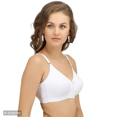 SONA Women's Cotton Non Padded Non-Wired Regular Bra (SL-SUPER-FIT-WHITE-97D_White_38)-thumb3