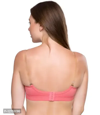 SONA Women's Cotton Seamless T-Shirt Minimizer Full Coverage Bra (Coral_44E) Pack of 1-thumb2