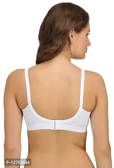 SONA Women's Cotton Non Padded Non-Wired Regular Bra (SL-SUPER-FIT-WHITE-86D_White_34)-thumb2