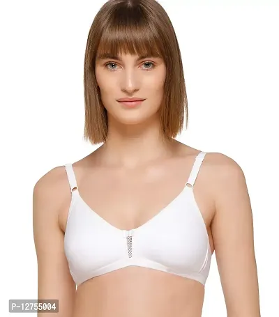 SONA Women's M1020 Cotton Seamless T-Shirt Non-Padded Non-Wired Comfortable Bra (Assorted_40B) Pack of 2-thumb5