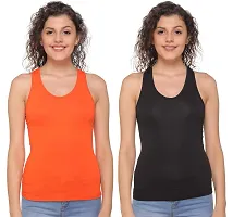 Sona Women's Cotton Sports Racer Back Tank Top Camisole-thumb1