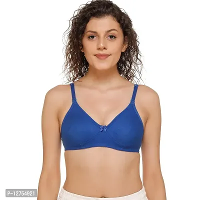 SONA Women's M1001 Cotton Seamless T-Shirt Non-Padded Non-Wired Comfortable Bra (Assorted_30B) Pack of 2-thumb3