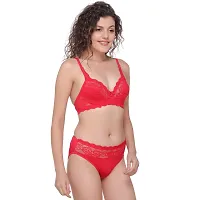 SONA Women's SA-5501 Lace Non Wired Full Coverage Bra & Panty Sets (Rani_36B)-thumb2