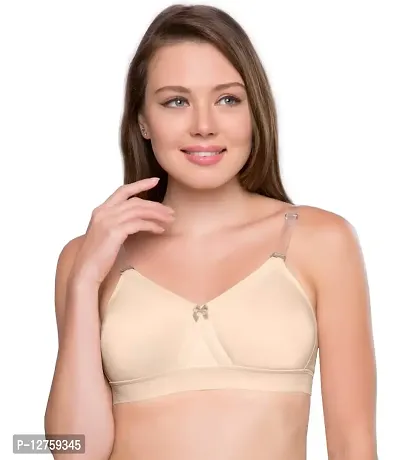 SONA Women's Cotton Seamless T-Shirt Minimizer Full Coverage Bra (Skin_34D) Pack of 1