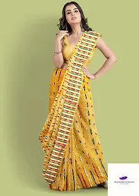 Classic Cotton Silk Woven Design Saree with Blouse For Women-thumb2