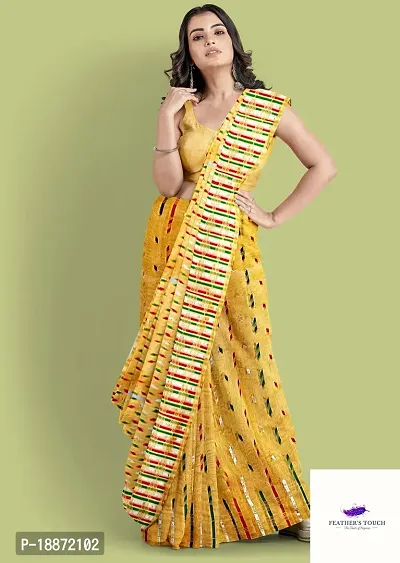 Classic Cotton Silk Woven Design Saree with Blouse For Women-thumb3
