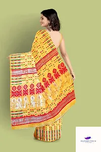 Classic Cotton Silk Woven Design Saree with Blouse For Women-thumb3