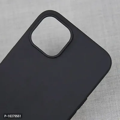 CELZO Silicon Back Cover Case with Apple iPhone 14 (6.1) - Black-thumb3