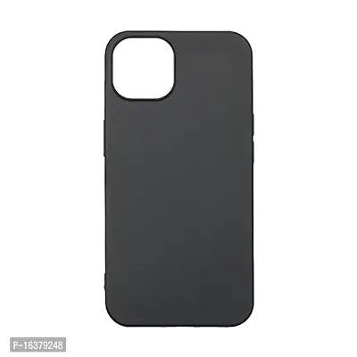 CELZO Silicon Back Cover Case with Apple iPhone 13 (6.1) - Black-thumb3