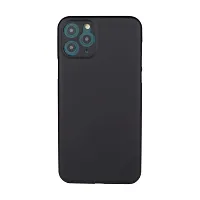 CELZO Silicon Back Cover Case with Apple iPhone 11 (6.1) - Black-thumb1