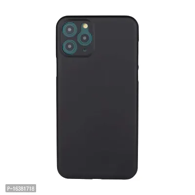 CELZO Silicon Back Cover Case with Apple iPhone 11 (6.1) - Black-thumb2