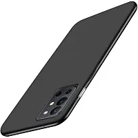 CELZO Camera Protection Matte Silicon Back Cover Case for OnePlus 9R (5G) - {Black}-thumb1