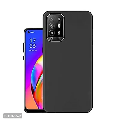 CELZO 4 Sides Full Protection Silicon Back Cover Case for Oppo F19 Pro Plus (5G) - {Black}-thumb2