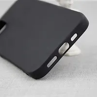 CELZO Silicon Back Cover Case with Apple iPhone 14 (6.1) - Black-thumb3