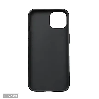 CELZO Silicon Back Cover Case with Apple iPhone 13 (6.1) - Black-thumb4