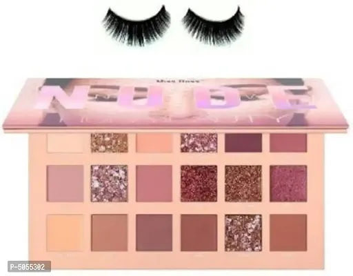 &nbsp;Nude Edition Eye Shadow Palette And Pair Of False Eyelash&nbsp;&nbsp;(2 Items In The Set)-thumb0