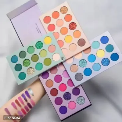 Eye shadow Palette 60 Colours Mattes And Shimmers High Pigmented Colour Board Palette Long Lasting Makeup Palette Blendable Professional Eye Shadow Make Up Eye Cosmetic (Multi) 80 G (Multicolour)-thumb0