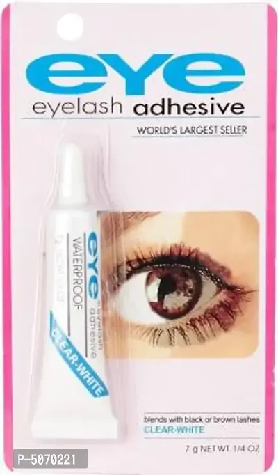 Waterproof False Eyelashes Makeup Adhesive Eye Lash Glue Clear White (Pack Of 1)