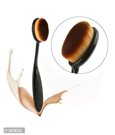 Oval Face, Concealer, Contour  Foundation Makeup Brush - 1 Pc-thumb0
