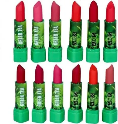 Most Loved Green Tea Lipstick With Makeup Essentials Combo