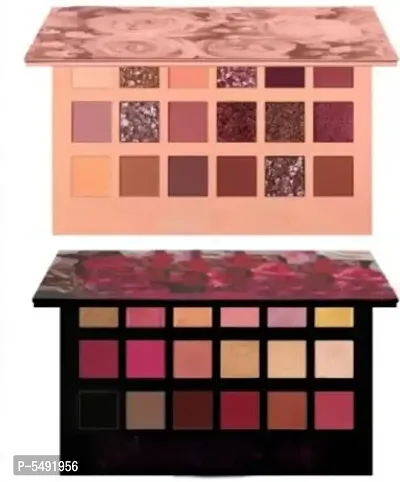 Nude Eye Shadow Palette With Rose Gold Remastered Eye Shadow (Set Of 2 Multicolour 18 Shade)