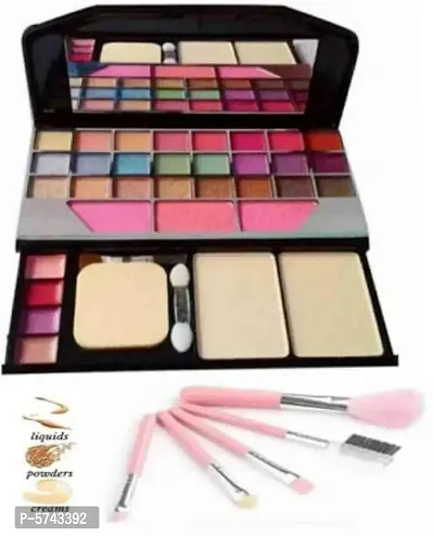 Makeup Kit with 5pc Makeup Brush (Pack of 2 Item)