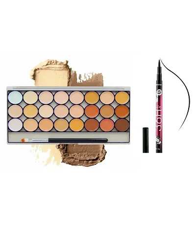 Most Loved Contour Palette With Makeup Essential Combo
