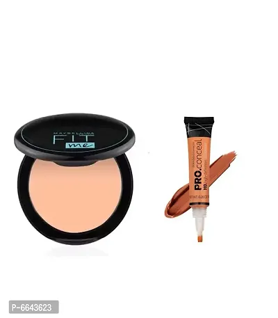 Fit Me Compact Powder With 1 Pc. La Girl Pro Face Foundation