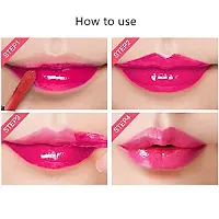 Liquid Lipstick Lip Gloss Color Peel Off Mask Lip Tint Glossy Finish  Sexy Red Watermelon-thumb2