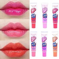 Liquid Lipstick Lip Gloss Color Peel Off Mask Lip Tint Glossy Finish  Sexy Red Watermelon-thumb3